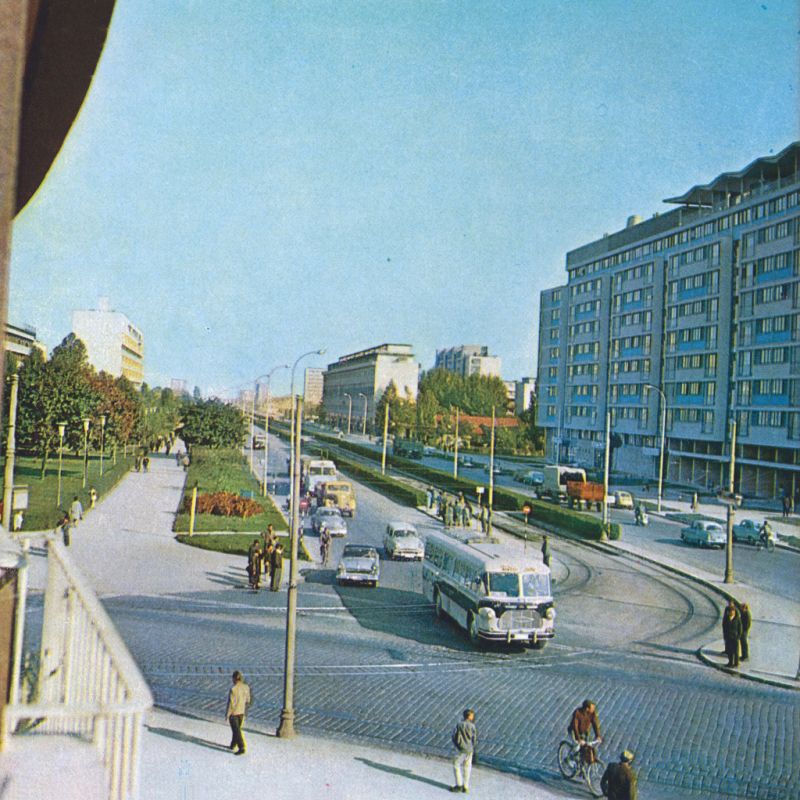 Ulica Proleterskih brigada (današnja Ulica grada Vukovara) oko 1960.-1965. godine